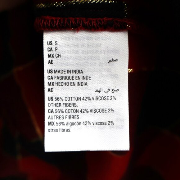 Style & Co Buffalo Plaid Shirt with Gold lines - Size S - Picture 7 of 9